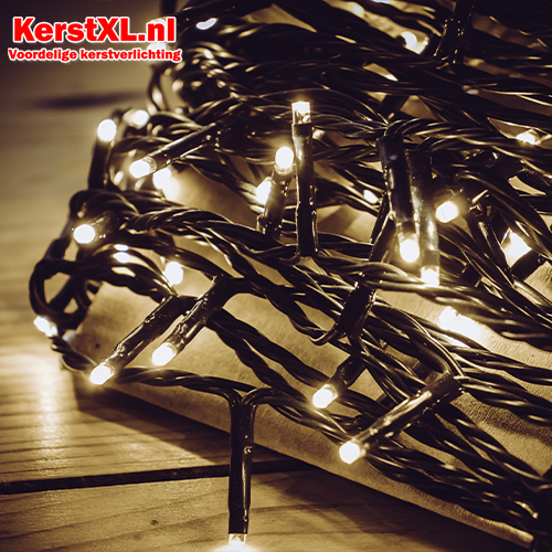 Extra uitbreiding 10 meter - kerstverlichting extra warm wit (amber) 100 LEDs - PRO IP67 Waterdicht