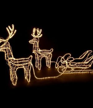 Arrenslee kerstverlichting XXL VERSIE 2.30 meter! 2 arreslee kerstverlichting