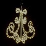 LED Kroonluchter 60 cm hoog! waterdicht voor binnen en buiten warm wit licht