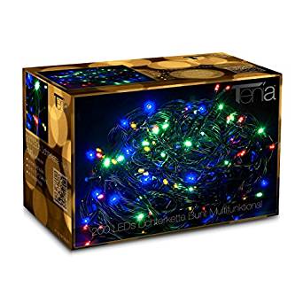 Kerstverlichting multi color met 8 lichtstanden - 240 LED - 24 meter