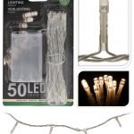 Kerstverlichting op batterij 50 LEDS 490cm