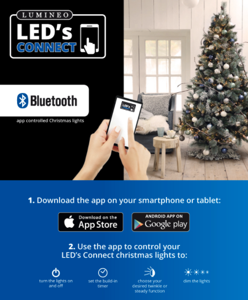 Kluster kerstverlichting met App - 1000 LED - warm wit 1 Kluster kerstverlichting met App - 1000 LED - warm wit