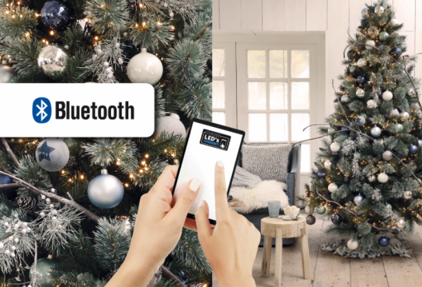 Kluster kerstverlichting met App - 1000 LED - warm wit