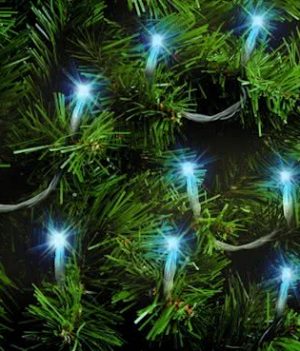 LED kerstverlichting 40 LED's blauw - op batterij 5 blauw