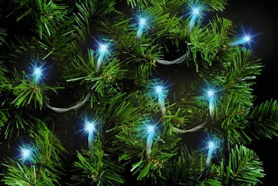 LED kerstverlichting 40 LED's blauw - op batterij 1 LED kerstverlichting 40 LED's blauw - op batterij