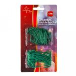 Kerstballen haakjes 150 stuks groen