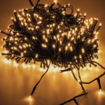 Goedkope kerstboomverlichting warm wit 200 LED 14 meter met timer functie en memory functie - LUKSUS