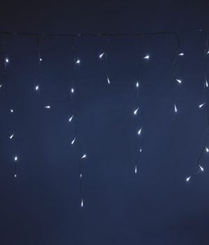 IJspegel kerstverlichting 360 LED koud wit transparante kabel 12 meter - Luksus 3 KerstXL 360 led ijspegel wit 01