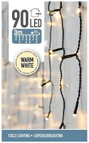 ijspegelverlichting - 90 Led - 3 Meter - Warm Wit 17 ijspegel 3meter kerstverlichting