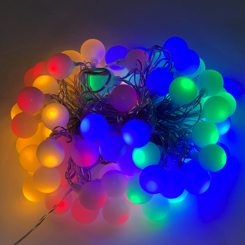 Kerstverlichting balletjes multi color - 80 LED - 12 meter