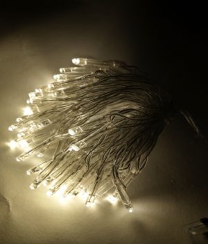 Kerstboomverlichting op batterij - 50 LED - warm wit 4,9 meter 12 kerstboomverlichting op batterij