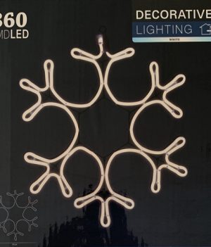 LED kerstverlichting wit sneeuwvlokken waterdicht 4 KERSTVERLICHTING decoratie sneeuwvlok wit
