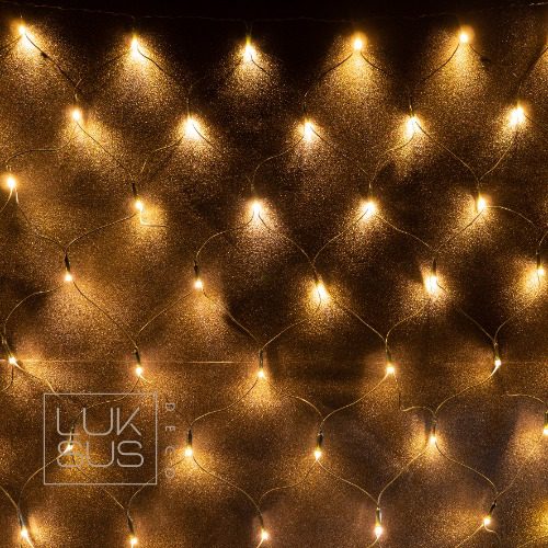 1,5m x 22m net kerstverlichting extra warm wit (amber) 2640 LEDs – PRO IP67