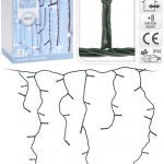 IJspegel kerstverlichting 6 meter wit 180 LED - 8 lichtstanden