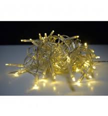 Kerstverlichting op batterij warm wit - 50 LED 5 meter