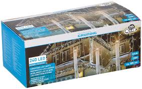 IJspegel kerstverlichting 9,7 meter wit 240 LED