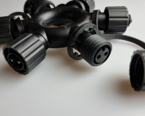 Multi connector - Splitter kerstverlichting PRO serie t.b.v. IP44 serie (NIET geschikt voor IP67 serie)