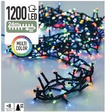 LED Clusterverlichting 1200 LED Multi color 24 meter 4 multi color kerstverlichting 24meter
