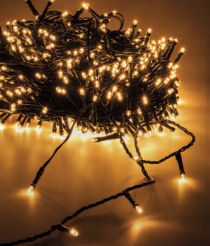 Kerstboomverlichting 50 meter 600 LED warm wit - 8 FUNCTIES - Luksus