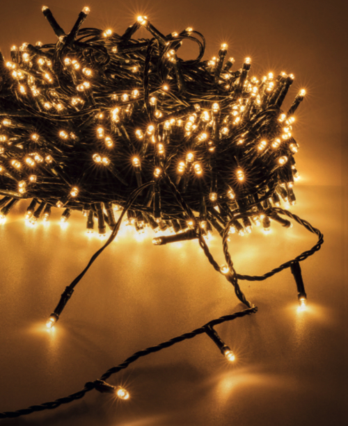 Kerstboomverlichting 50 meter 600 LED warm wit - 8 FUNCTIES - Luksus 1 Kerstboomverlichting 50 meter 600 LED warm wit - 8 FUNCTIES - Luksus