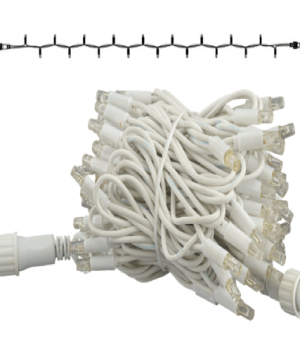 1 meter breed x 3 meter hoog koppelbaar lichtgordijn warm wit 100 LEDs – PRO WIT 4 koppelbare kerstverlichting wit