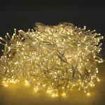Transparante LED Clusterverlichting 1152 LED warm wit 8.5 meter