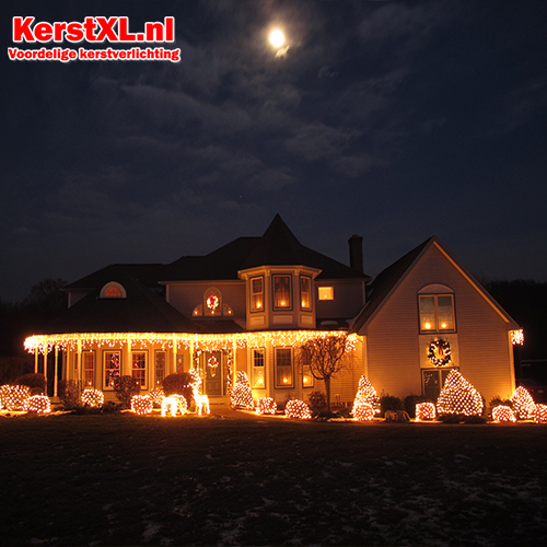 12 meter ijspegel kerstverlichting extra warm wit (amber) 400 LED – PRO IP67 Waterdicht