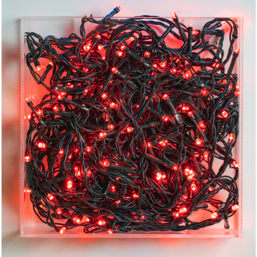 Kerstverlichting Rood met 8 lichtstanden - 320 LED - 32 meter
