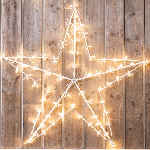 Kerstster 80 cm met 320 led lampjes warm wit - maat S 1 Kerstster 80 cm met 320 led lampjes warm wit - maat S