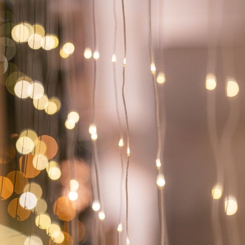 Gordijnverlichting 190cm x 190cm met witte leds - Luksus