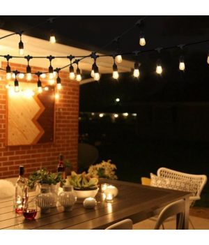 Koppelbare LED feestverlichting - 10 meter lang met 20 lichtpunten E27 prikkabel 6 koppelbare prikkabel feestverlichting