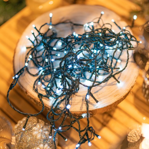 50 meter Kerstboomverlichting 600 LED koud wit - LUUME