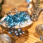 Kerstboomverlichting koud wit 320 LED lampjes 32 meter met 8 lichtstanden - LUKSUS