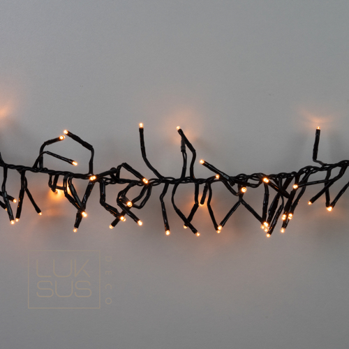 LED Microclusterverlichting 1500 LED extra warm wit 30 meter met 4 functies - LUKSUS