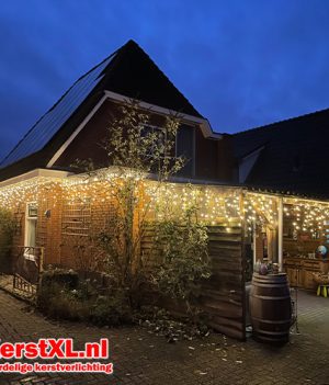 Koppelbare ijspegel kerstverlichting 28 meter warm wit 700 LED – IP44