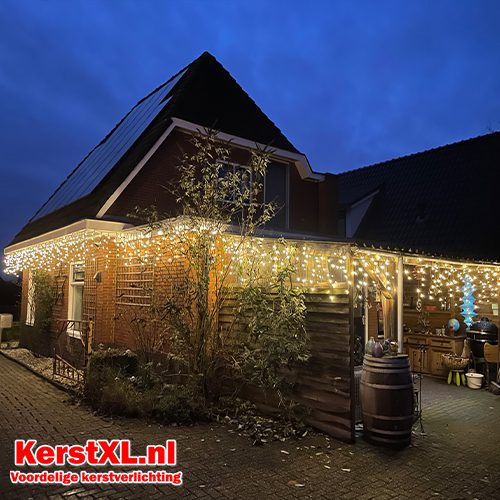 IJspegel kerstverlichting 960 LED warm wit 20 meter 8 functies en timer functie – Luksus