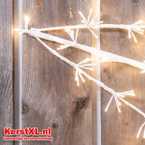 Kerstster 80 cm met 320 led lampjes warm wit - maat S