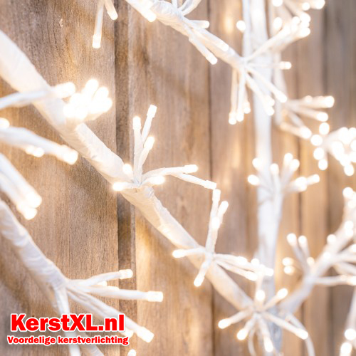 Kerstster 80 cm met 320 led lampjes warm wit - maat S