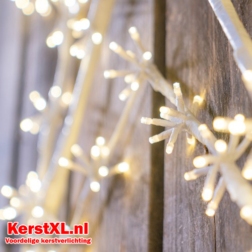Kerstster 80 cm met 320 led lampjes warm wit - maat S