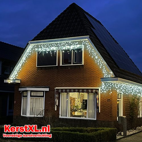IJspegel kerstverlichting 360 DUAL COLOR LED extra warm wit (amber) + koud wit 10.6 meter 9 functies en timer functie – Luksus 17 dual color kerstverlichting tweekleurige kerstverlichting