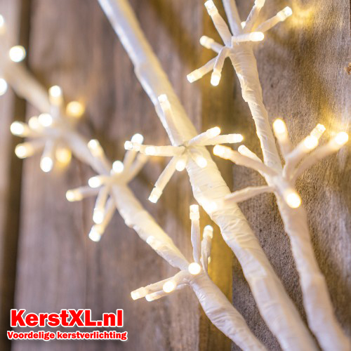 Kerstster 80 cm met 320 led lampjes warm wit - maat S