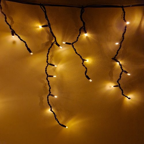 12 meter ijspegel kerstverlichting extra warm wit (amber) 400 LED – PRO IP67 Waterdicht