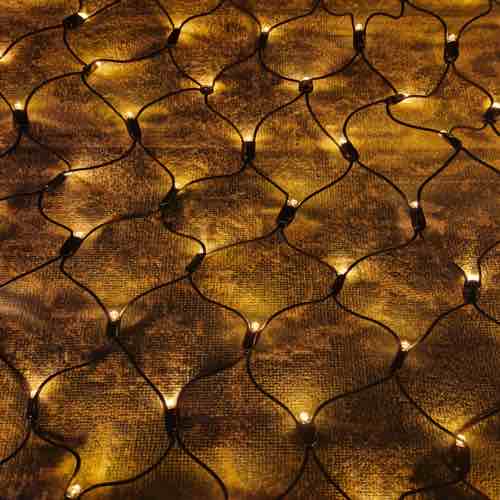 1,5m x 2m NET kerstverlichting extra warm wit (amber) 240 LEDs – PRO IP67 1 netverlichting koppelbaar 2meter
